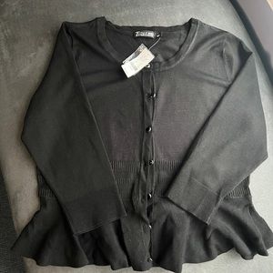 NY&C - black peplum sweater